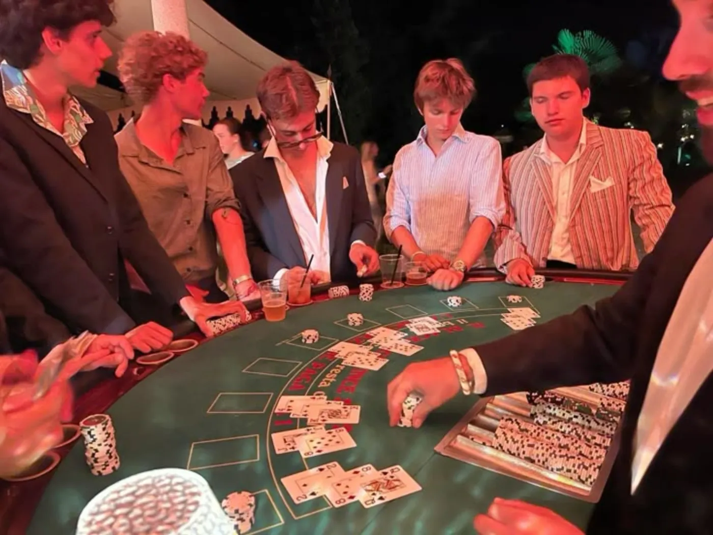 Tournoi par équipe lors d'une animation casino